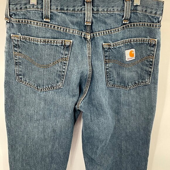 Carhartt Men's Relaxed Fit Blue Denim Jeans Size 33 X 30 - Picture 6 of 8